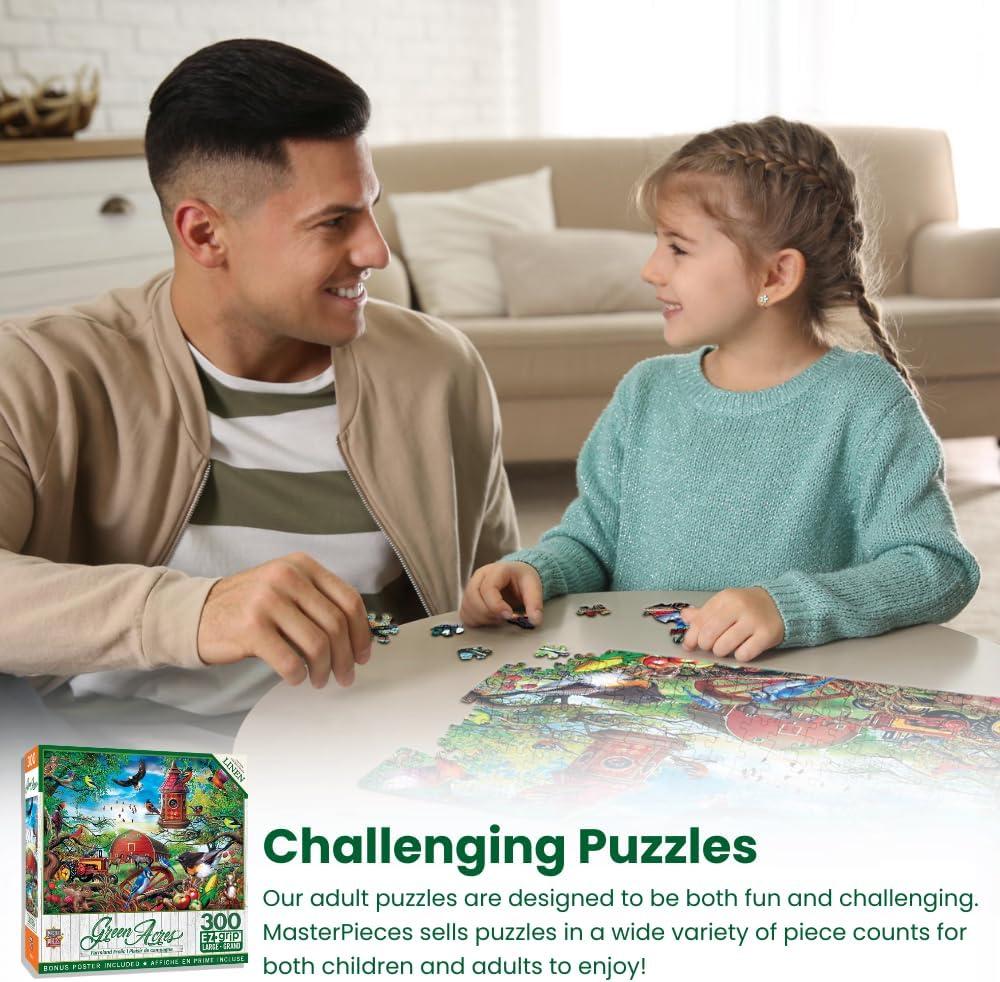 imageMasterpieces 300 Piece EZ Grip Jigsaw Puzzle Neighs amp Nuzzles 18x24300 Piece