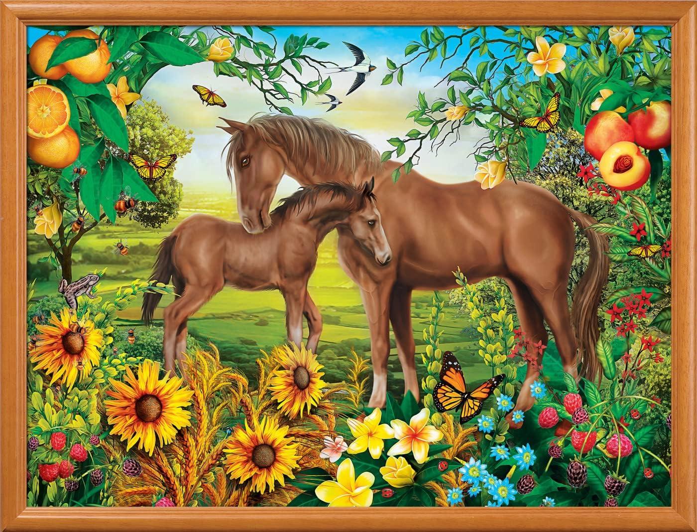 imageMasterpieces 300 Piece EZ Grip Jigsaw Puzzle Neighs amp Nuzzles 18x24300 Piece
