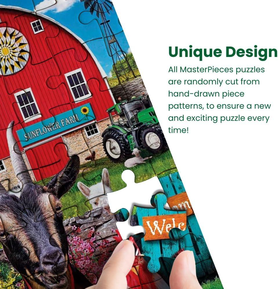 imageMasterpieces 300 Piece EZ Grip Jigsaw Puzzle Neighs amp Nuzzles 18x24300 Piece