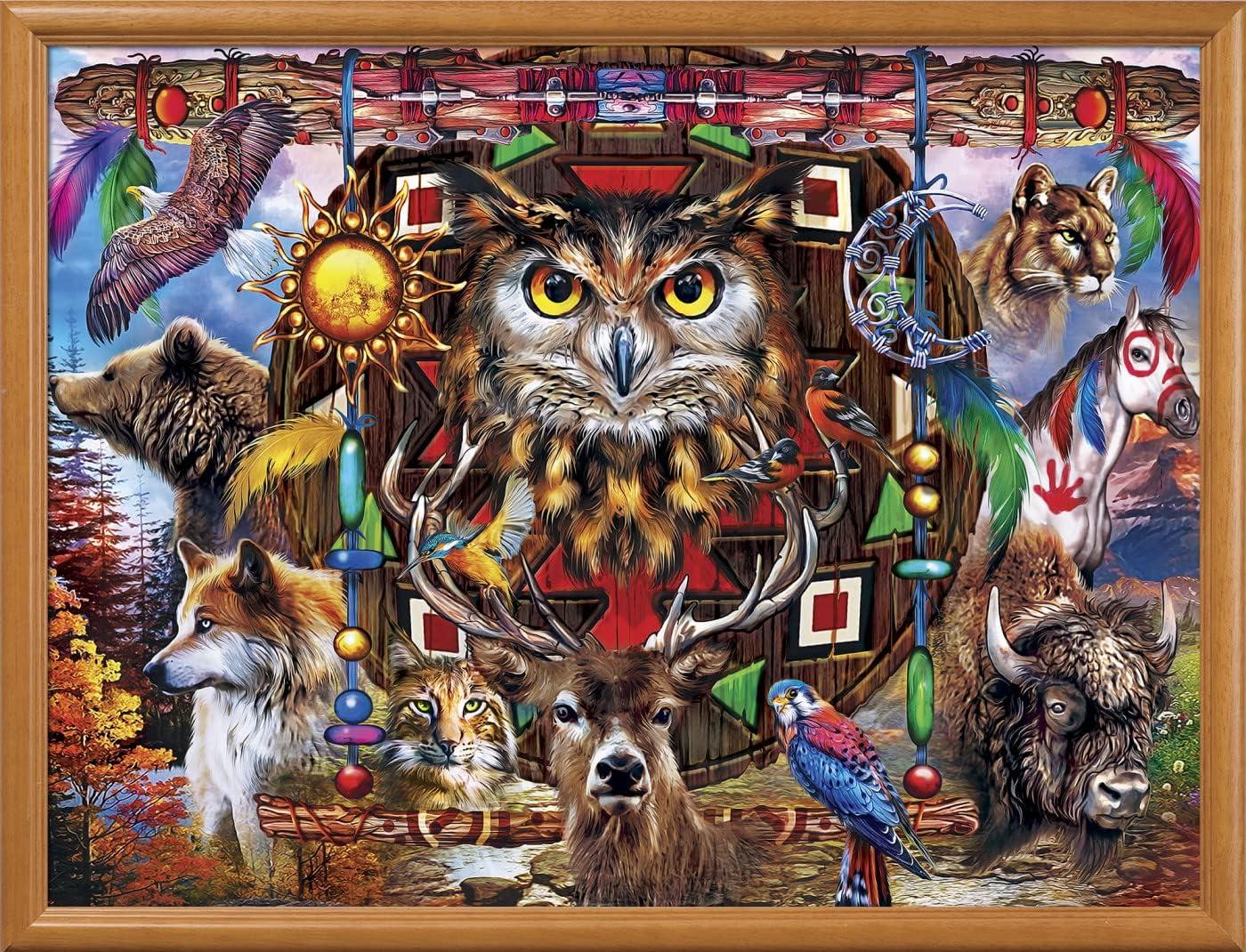 imageMasterpieces 300 Piece EZ Grip Jigsaw Puzzle The Big Apple 18x24Animal Totems