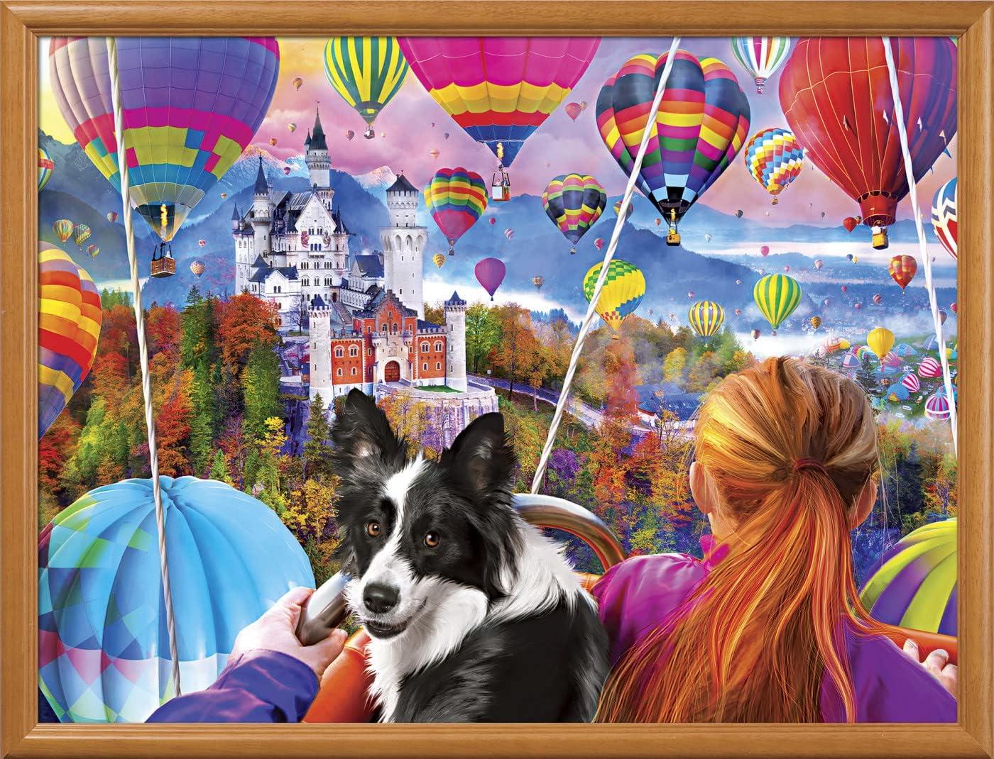imageMasterpieces 300 Piece EZ Grip Jigsaw Puzzle The Big Apple 18x24Neuschwanstein Balloons