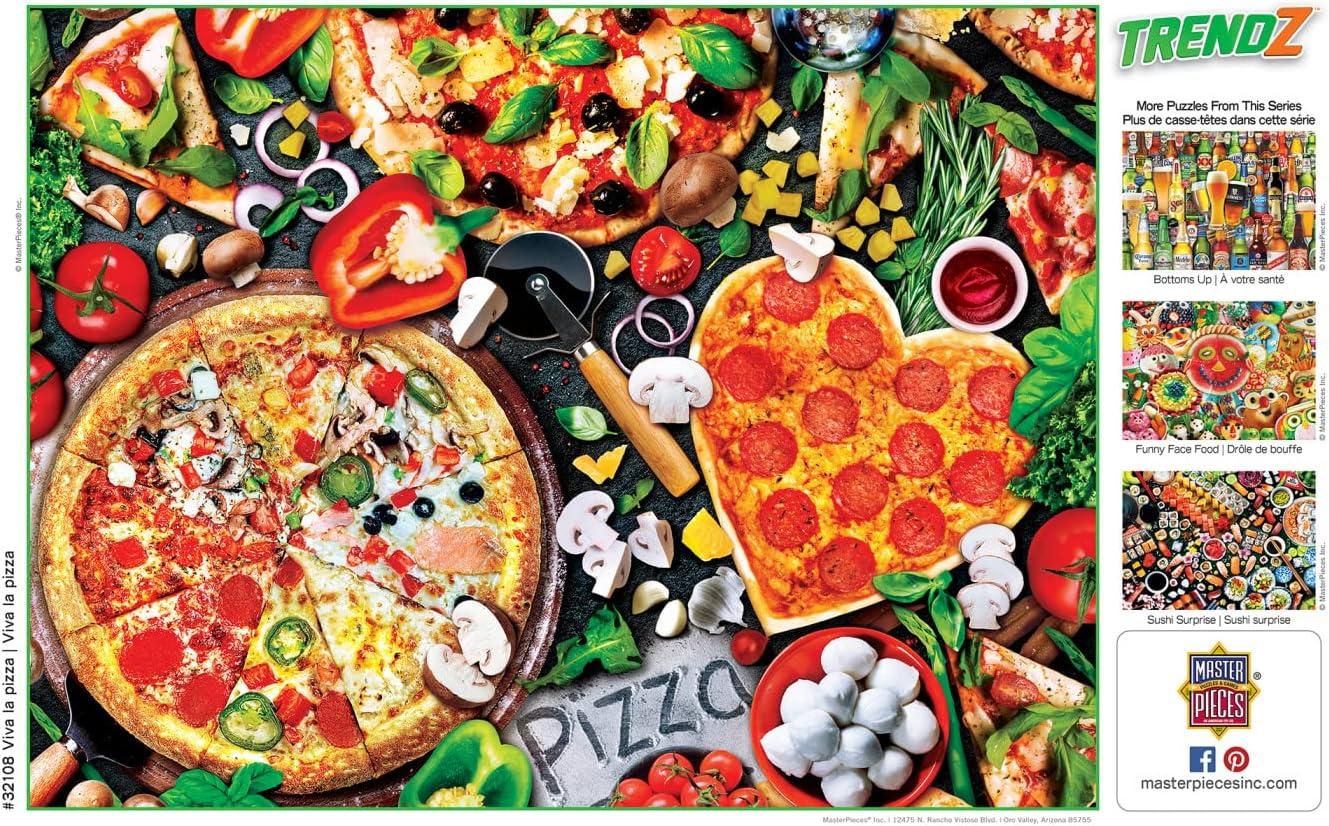 imageMasterpieces 300 Piece EZ Grip Jigsaw Puzzle Viva la Pizza 18x24300 Piece