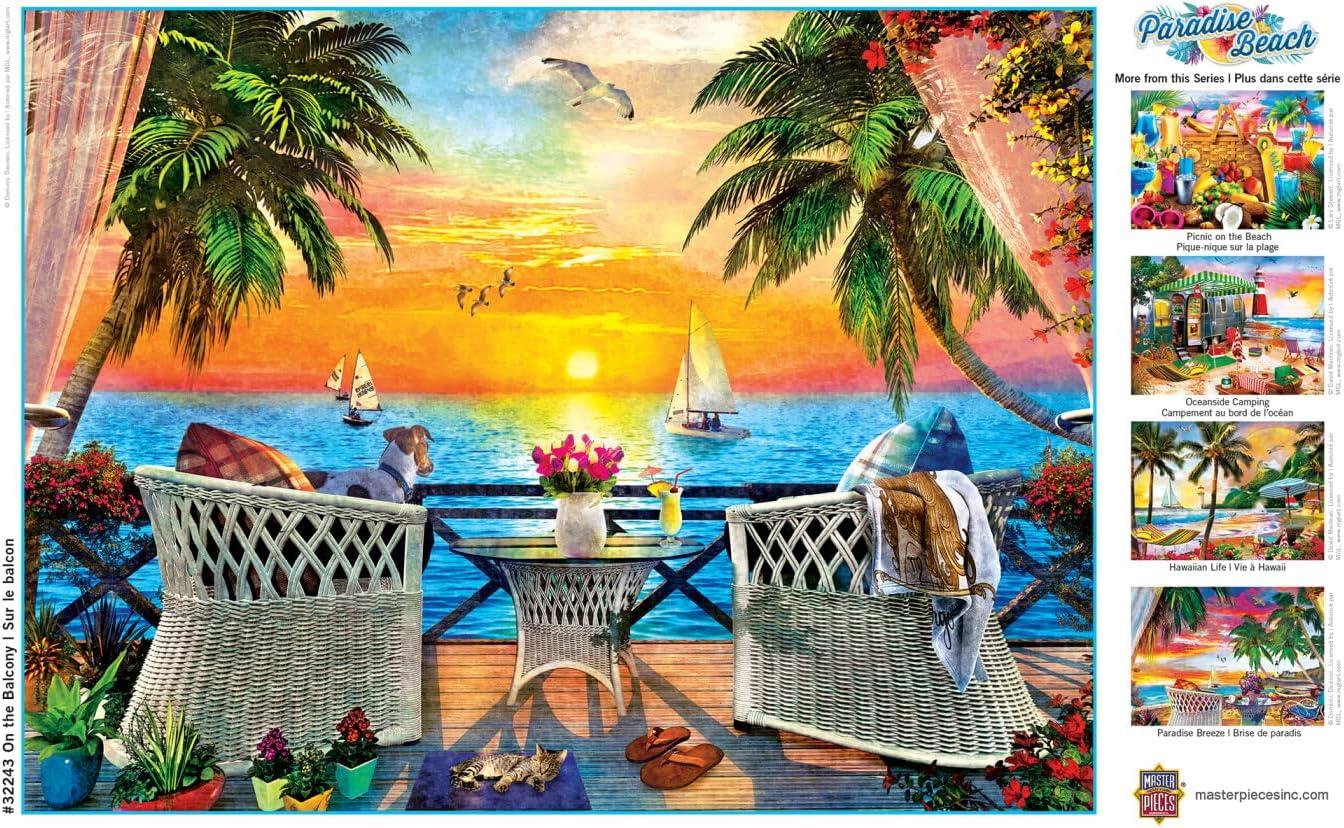imageMasterpieces 550 Piece Jigsaw Puzzle For Adults and Family Hawaiian Life 18x24On the Balcony