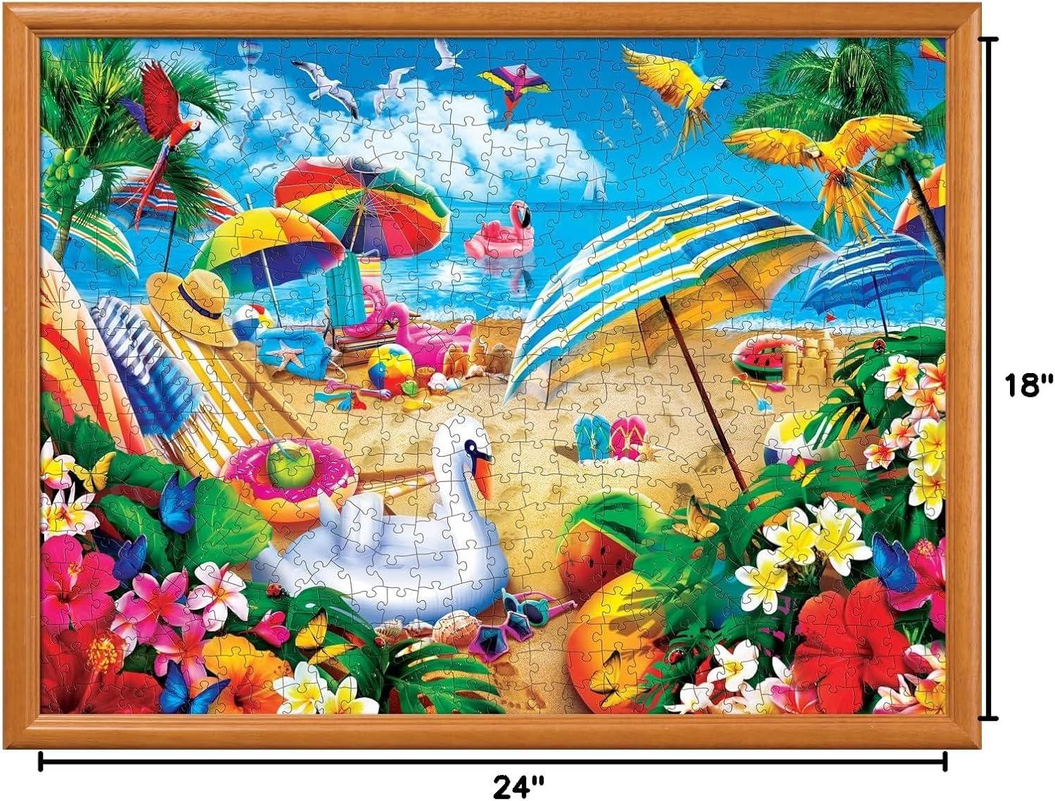 imageMasterpieces 550 Piece Jigsaw Puzzle For Adults and Family Hawaiian Life 18x24Weekend Escape