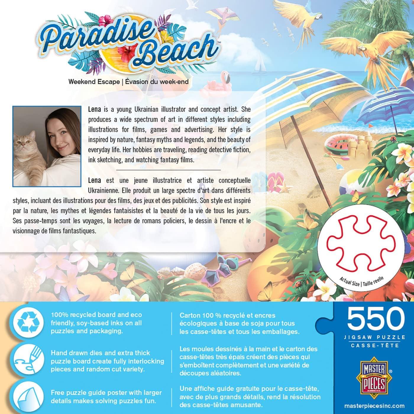 imageMasterpieces 550 Piece Jigsaw Puzzle For Adults and Family Hawaiian Life 18x24Weekend Escape