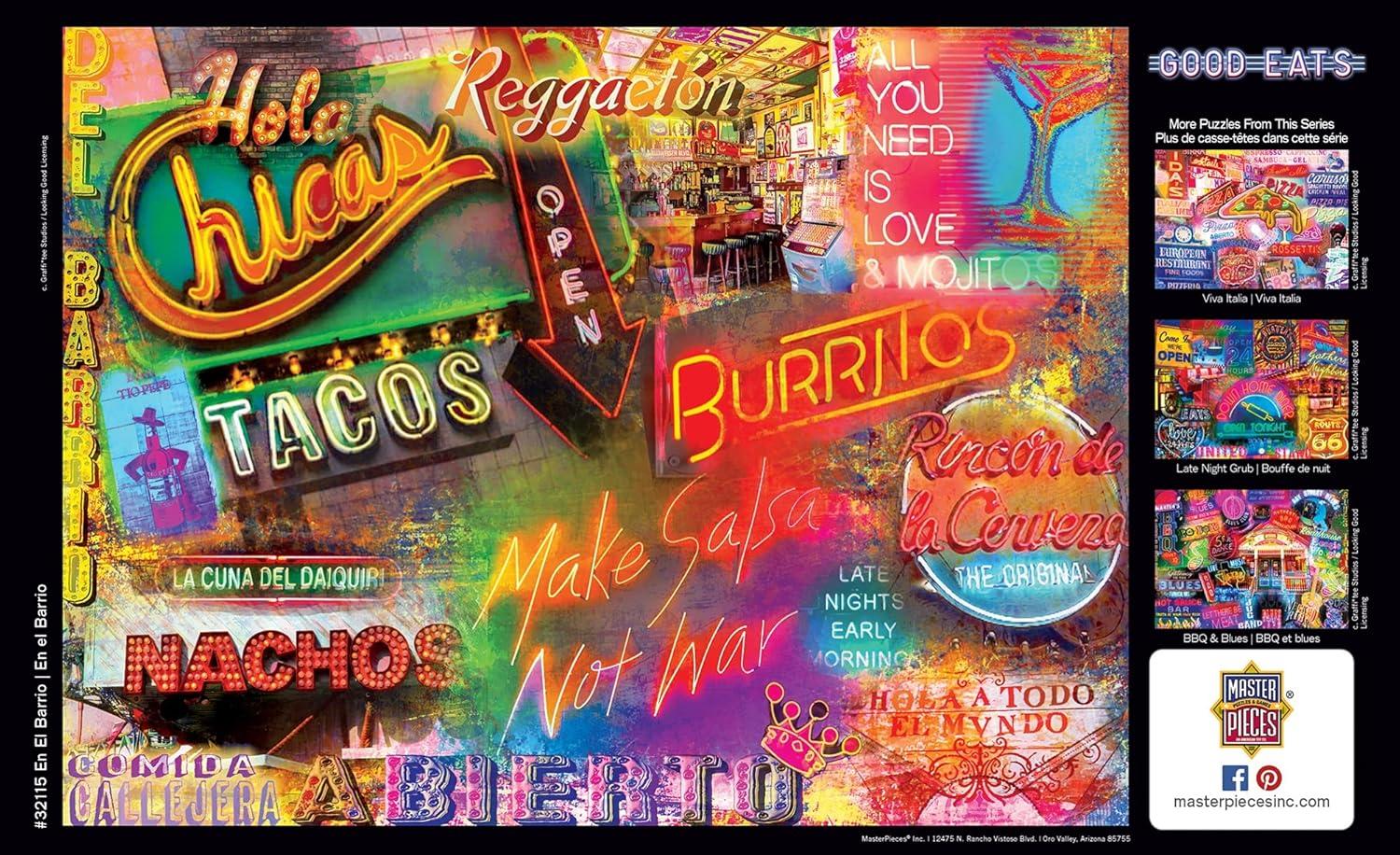 imageMasterpieces 550 Piece Jigsaw Puzzle For Adults and Family Late Night Grub 18x24En El Barrio