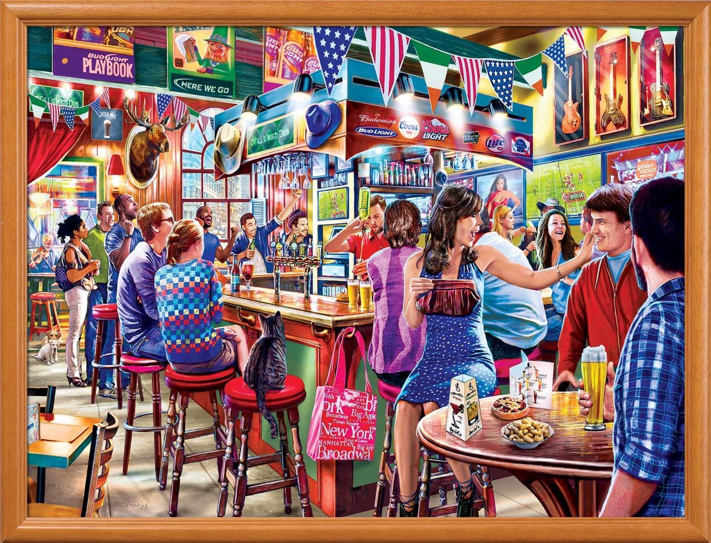 imageMasterpieces 550 Piece Jigsaw Puzzle for Adults and Family Duffys Sports amp Suds 18x24Duffys Sports Suds