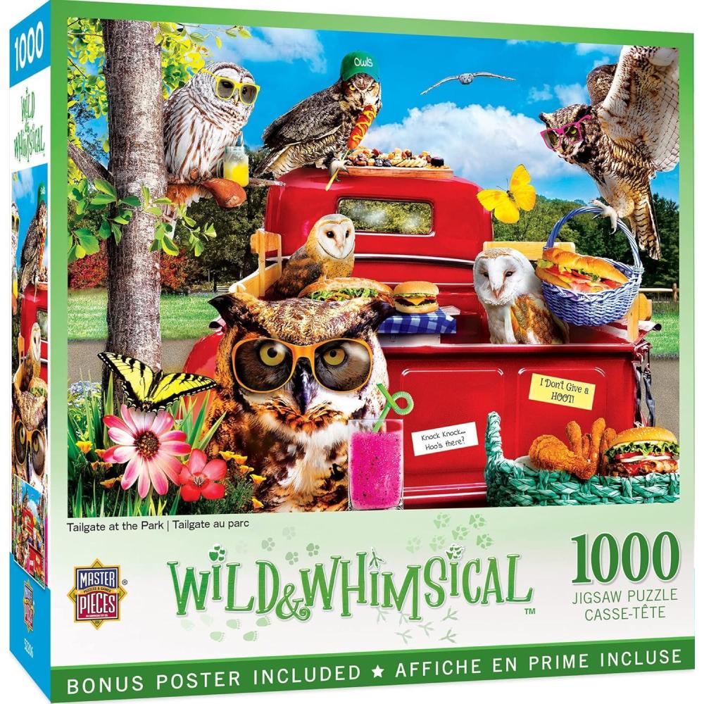 imageMasterPieces 1000 Piece Jigsaw Puzzle Birthday Party Funny Animals Activity for Adults Family Kids Matte Finish 1925 x 2675Tailgate at the Park
