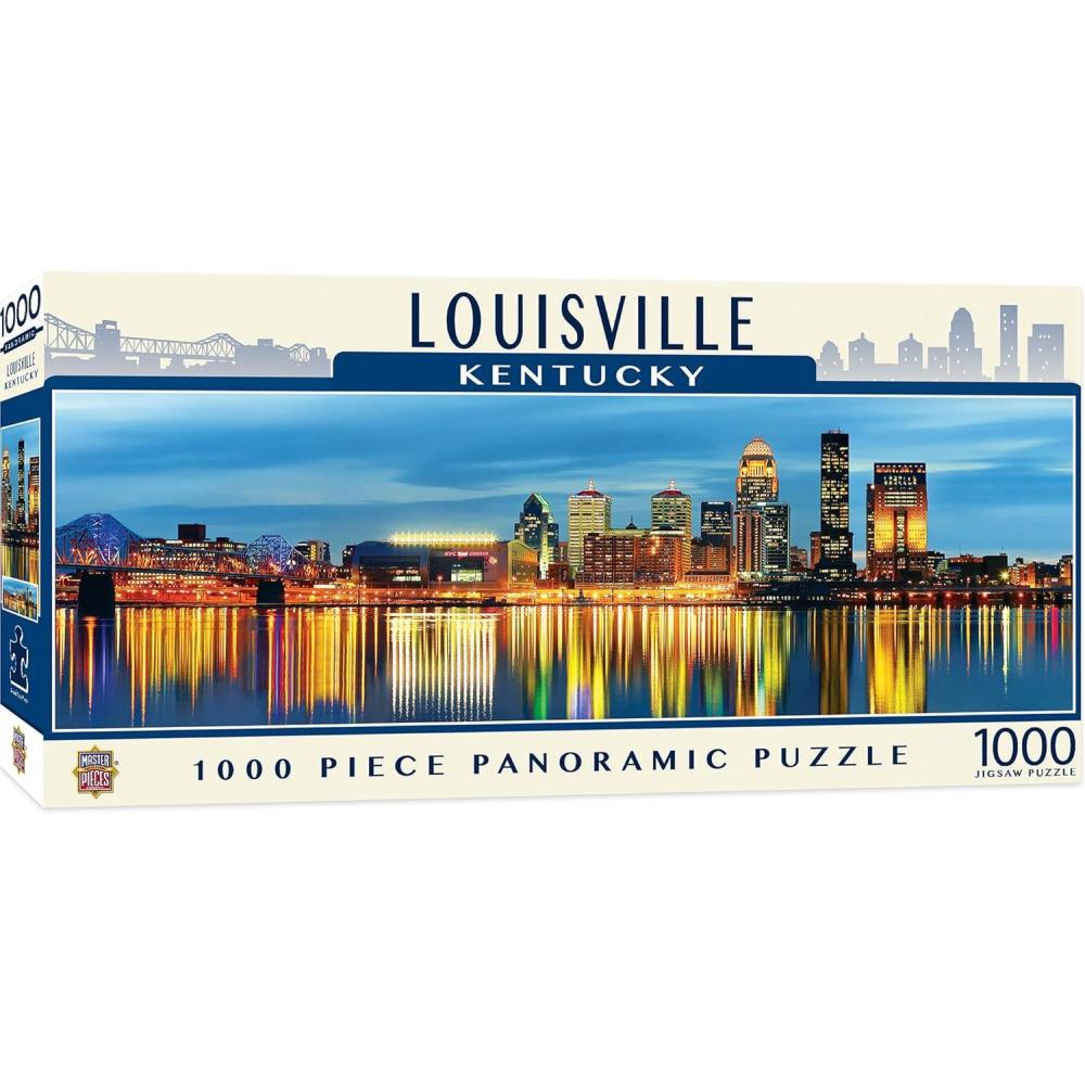 imageMasterPieces  1000 Piece Jigsaw Puzzle Boston Skyline Panoramic Fun for Adults Family Kids 13x39Louisville