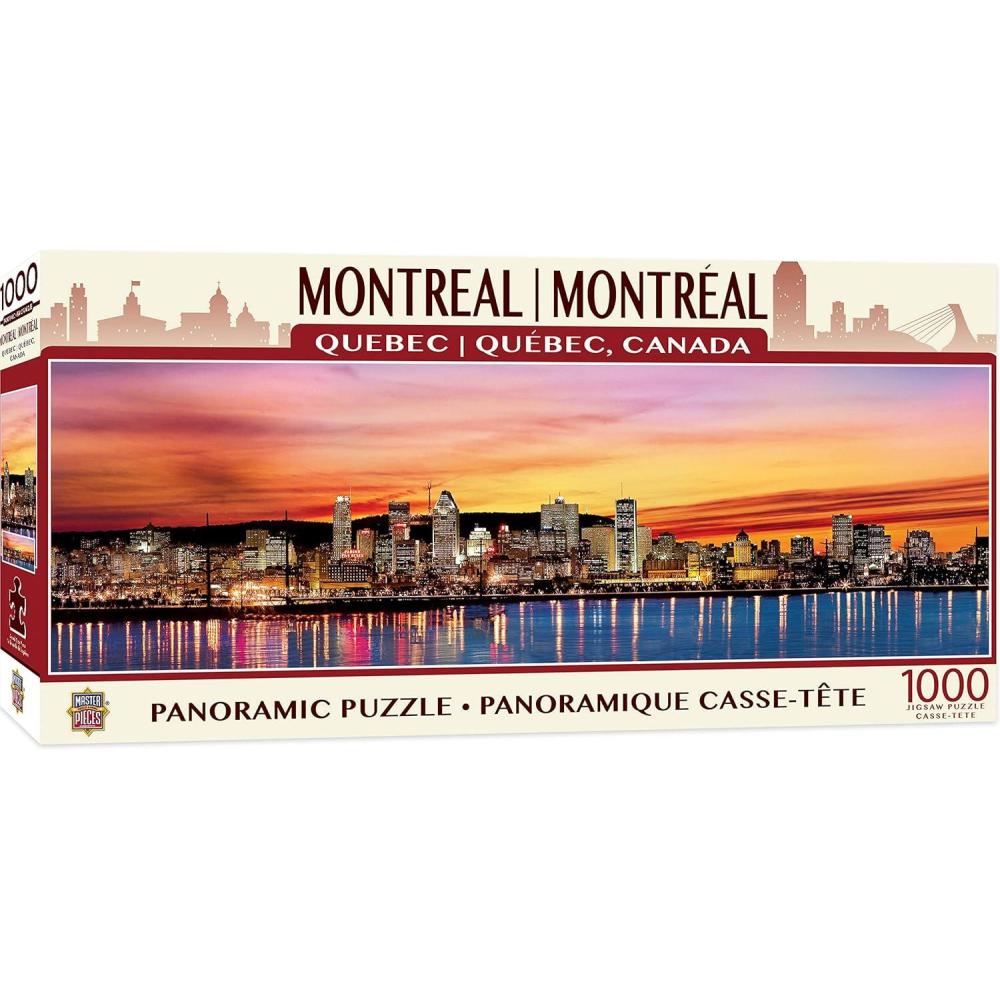 imageMasterPieces 1000 Piece Jigsaw Puzzle Boston Skyline Panoramic Fun for Adults Family Kids 13x39Montreal Canada