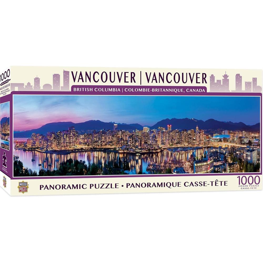 imageMasterPieces  1000 Piece Jigsaw Puzzle Boston Skyline Panoramic Fun for Adults Family Kids 13x39Vancouver Canada