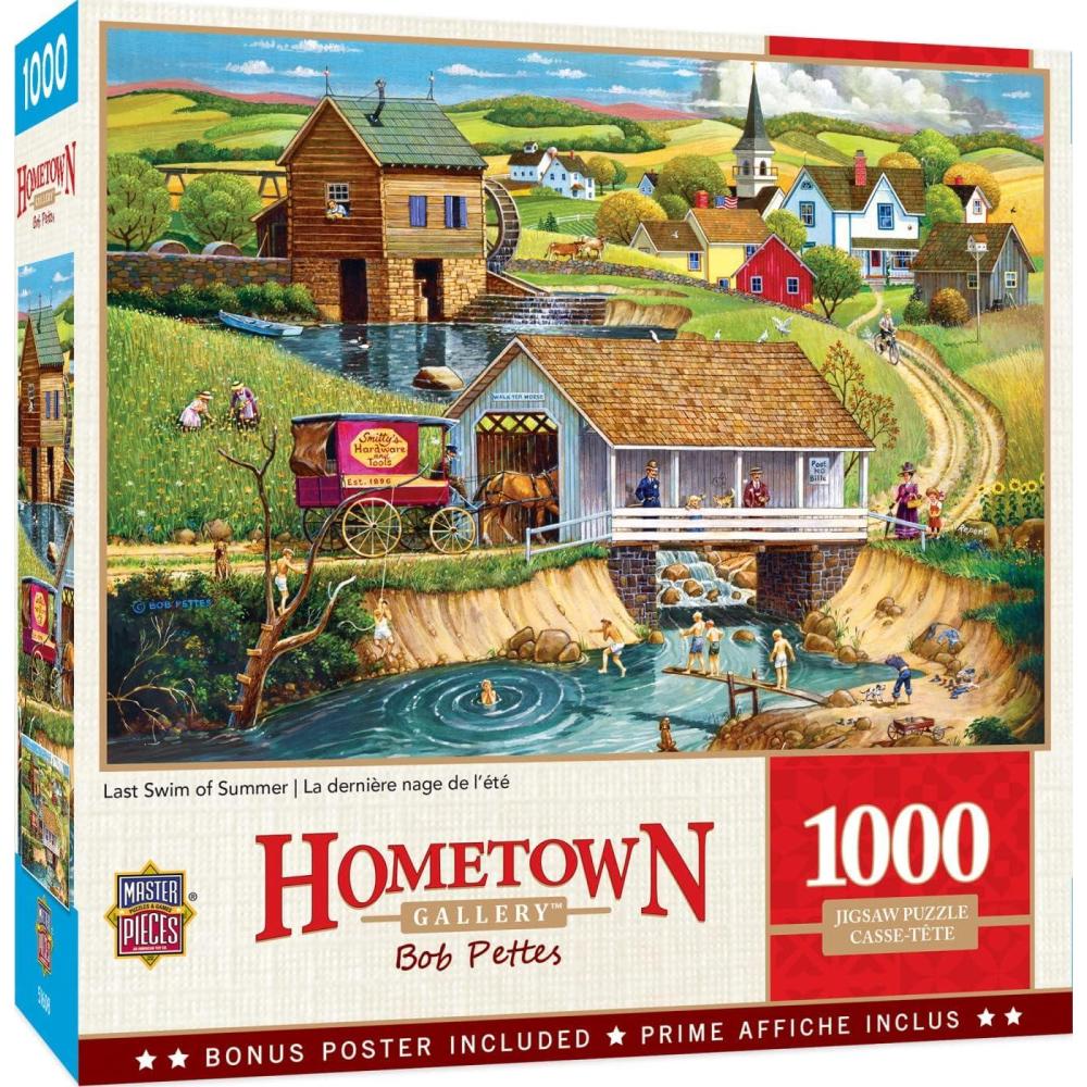 imageMasterPieces 1000 Piece Jigsaw Puzzle Changing Times Fun for Adults Family Kids 1925 x 2675Last Swim of Summer
