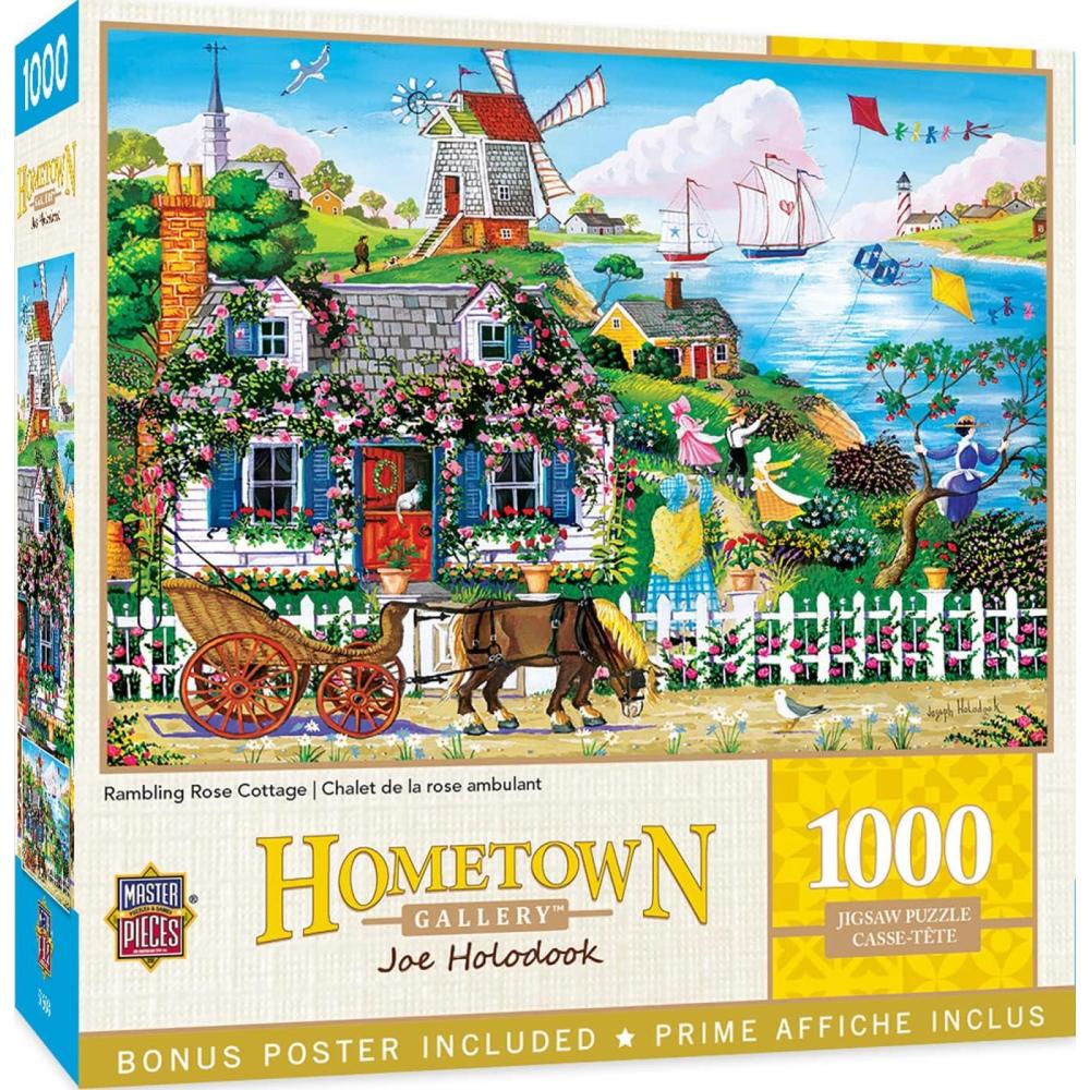 imageMasterPieces 1000 Piece Jigsaw Puzzle Changing Times Fun for Adults Family Kids 1925 x 2675Rambling Rose Cottage