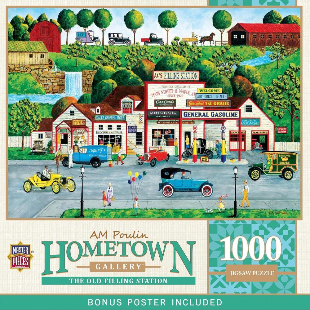 imageMasterPieces  1000 Piece Jigsaw Puzzle The Old Filling Station Fun for Adults Family Kids 1925 x 26751000