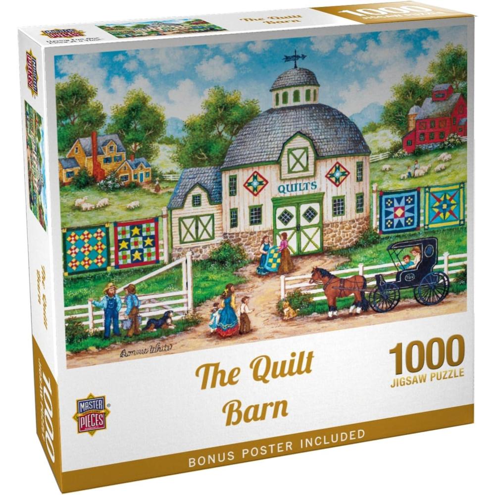 imageMasterPieces 550 Piece Jigsaw Puzzle The Quilt Barn Fun for Adults Family Kids 18 x 241000 Piece