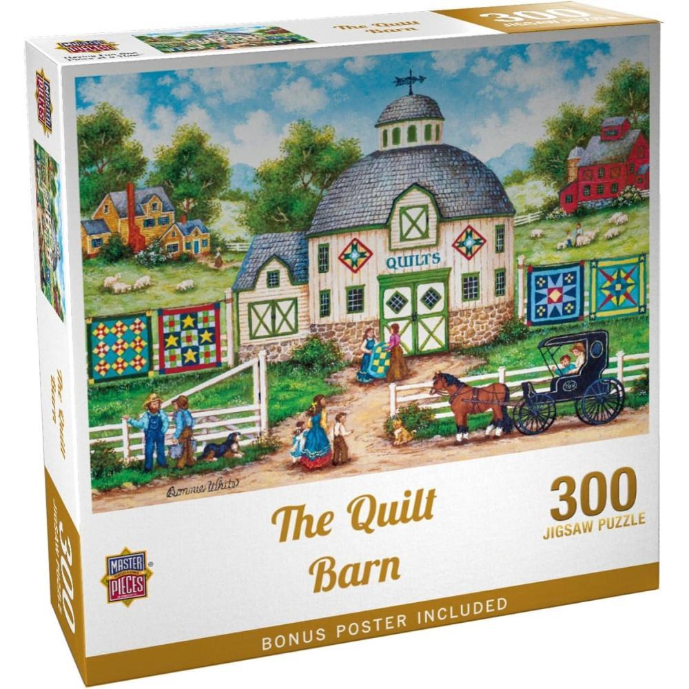 imageMasterPieces 550 Piece Jigsaw Puzzle The Quilt Barn Fun for Adults Family Kids 18 x 24300 Piece