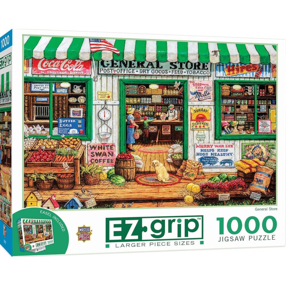 imageMasterPieces 1000 Piece EZ Grip Jigsaw Puzzle for Adults Family Or Youth Laundry Day Rascals 235x34General Store