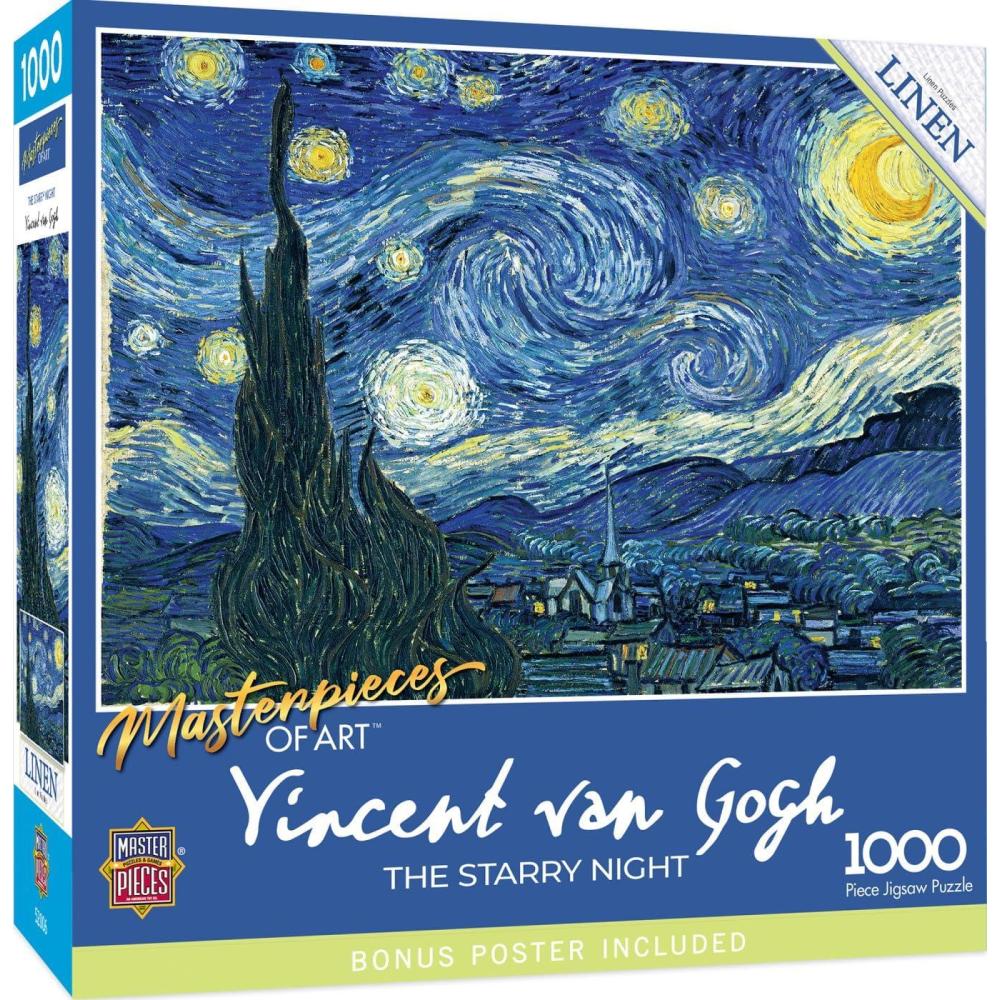 imageMasterPieces 1000 Piece Jigsaw Puzzle For Adults Family Or Youth Gallery on The Square 2675x 1925Starry Night