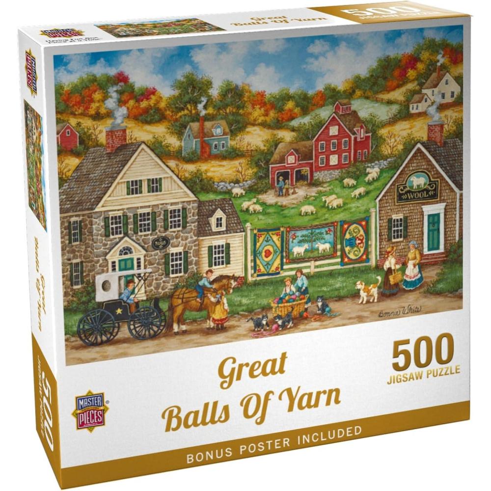 imageMasterPieces 1000 Piece Jigsaw Puzzle For Adults Family Or Youth  Great Balls Of Yarn  1925x2675500 Piece