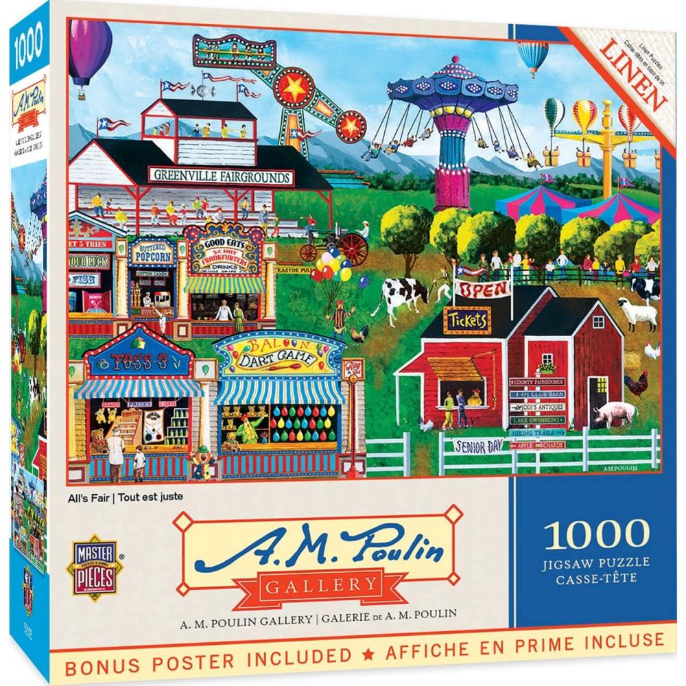 imageMasterPieces 1000 Piece Jigsaw Puzzle for Adults Family Or Youth Alls Fair 1925x26751000 Piece
