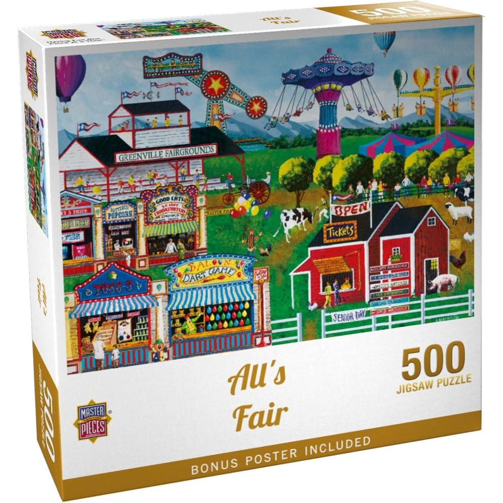 imageMasterPieces 1000 Piece Jigsaw Puzzle for Adults Family Or Youth Alls Fair 1925x2675500 Piece