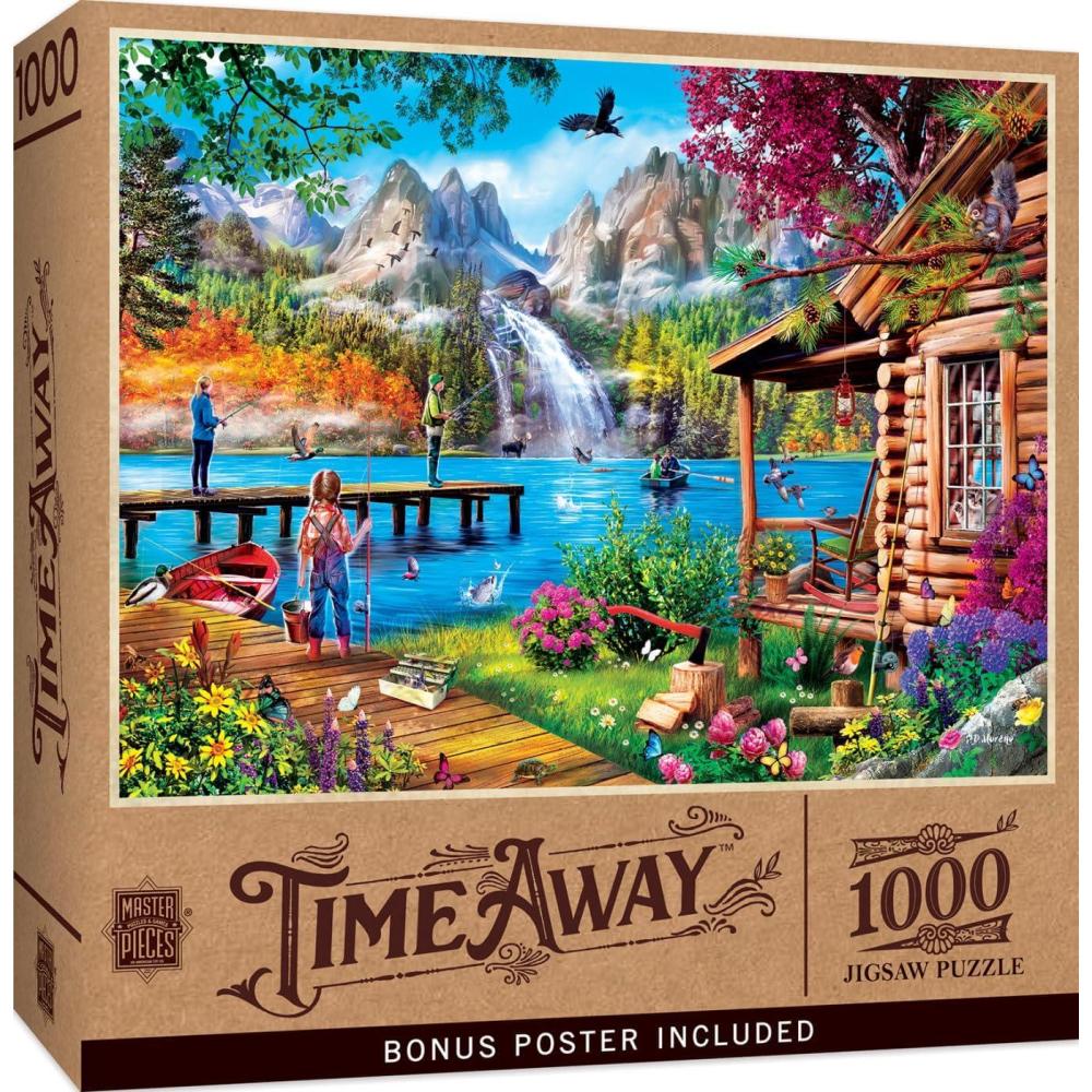 imageMasterPieces 1000 Piece Jigsaw Puzzle for Adults Family Or Youth  Fishing with Pappy  1925x2675Fishing with Pappy