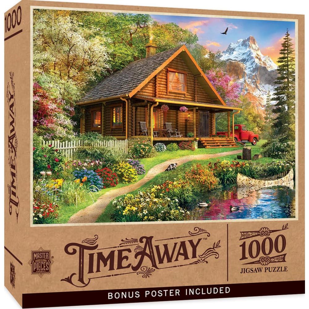 imageMasterPieces 1000 Piece Jigsaw Puzzle for Adults Family Or Youth  Fishing with Pappy  1925x2675Mountain Retreat