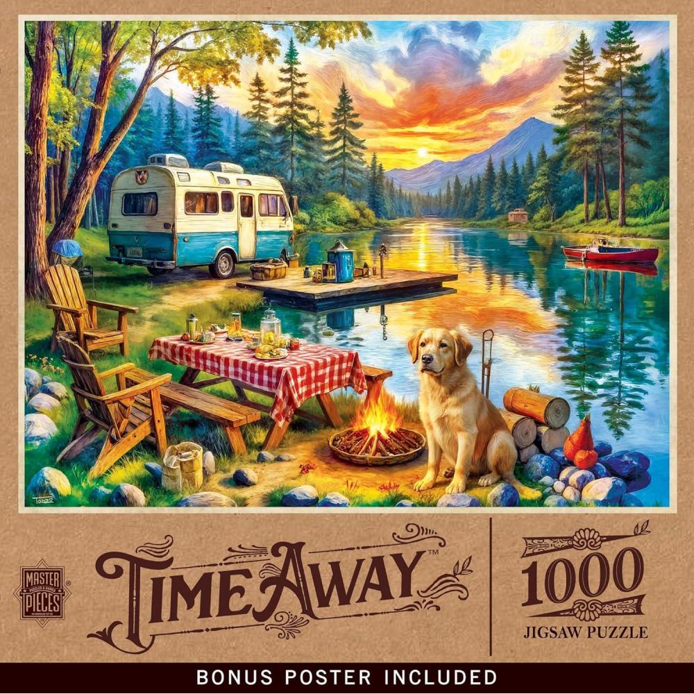 imageMasterPieces 1000 Piece Jigsaw Puzzle for Adults Family Or Youth  Fishing with Pappy  1925x2675The Lake is Calling