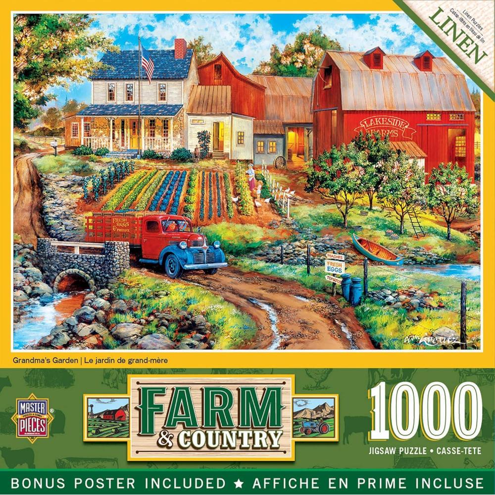 imageMasterPieces 1000 Piece Jigsaw Puzzle for Adults Family Or Youth Grandmas Garden 1925 x26751000 Piece