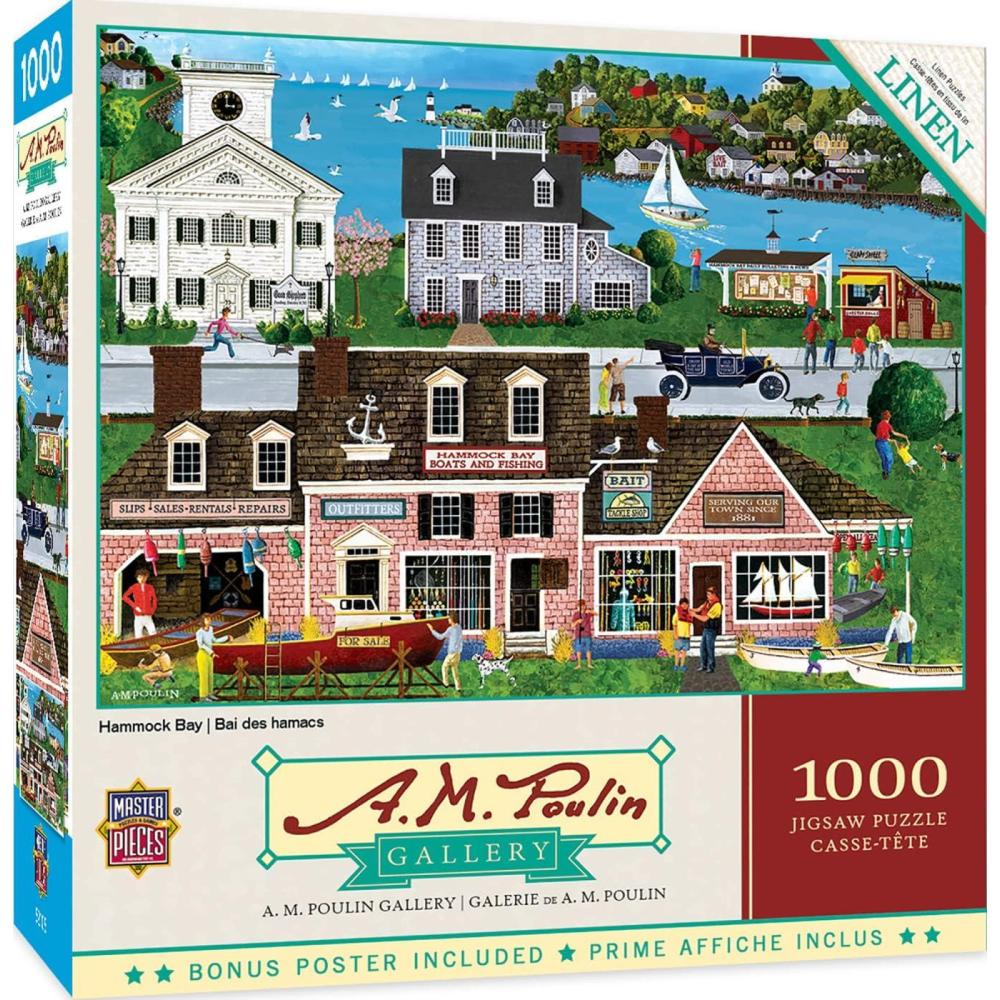 imageMasterPieces 1000 Piece Jigsaw Puzzle for Adults Family Or Youth  Hammock Bay  1925x2675Hammock Bay