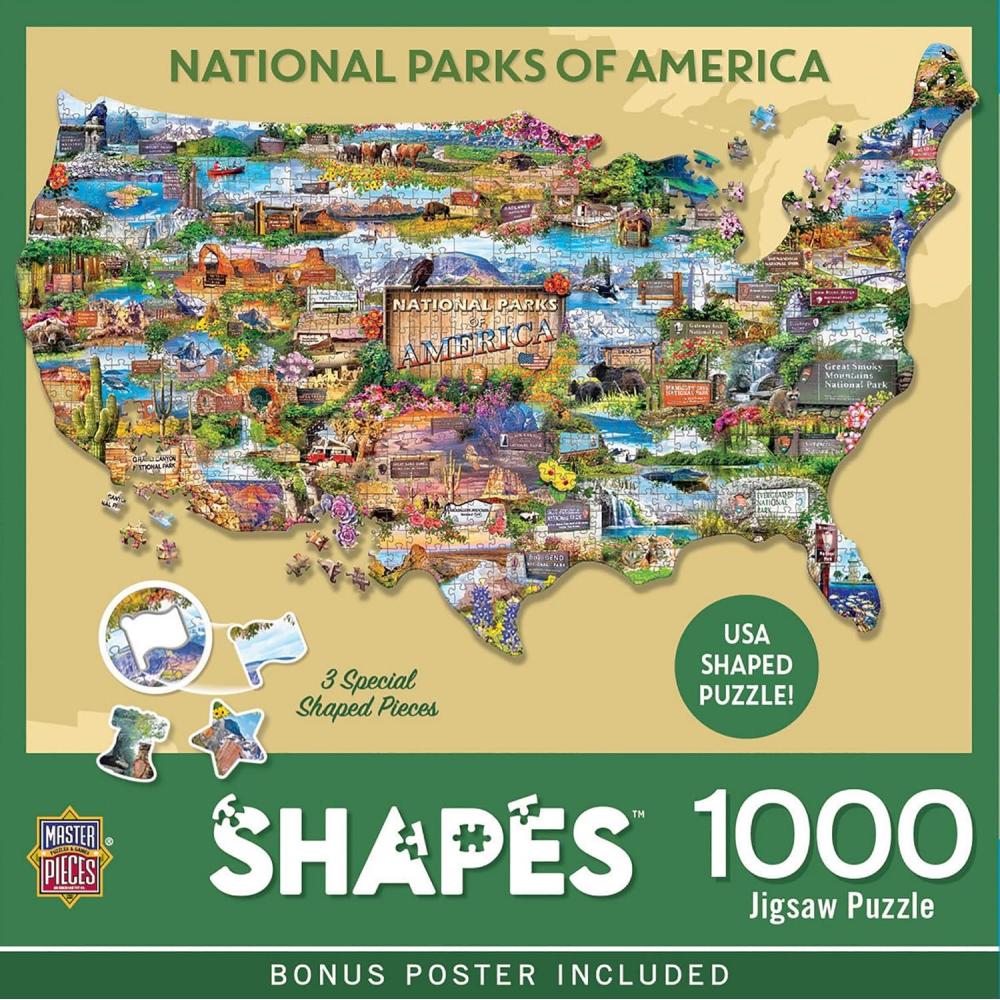 imageMasterPieces 1000 Piece Jigsaw Puzzle for Adults Family Or Youth  National Parks of America  3465x2209