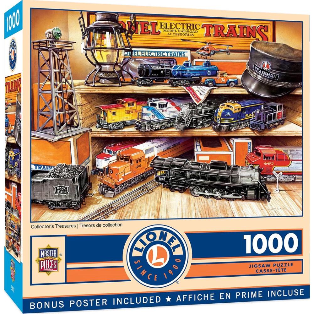 imageMasterPieces 1000 Piece Jigsaw Puzzle for Adults Family Or Youth  The Lionel Store  1925x2675Collectors Treasures