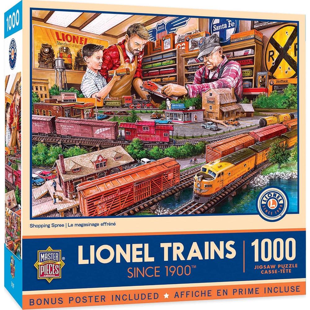 imageMasterPieces 1000 Piece Jigsaw Puzzle for Adults Family Or Youth The Lionel Store 1925x2675Shopping Spree