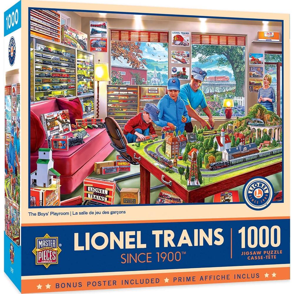 imageMasterPieces 1000 Piece Jigsaw Puzzle for Adults Family Or Youth  The Lionel Store  1925x2675The Boys Playroom