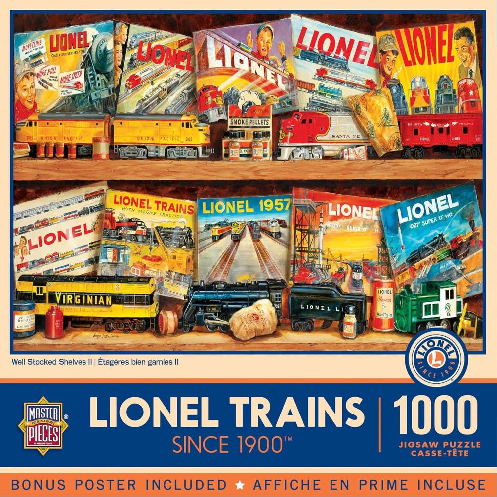 imageMasterPieces 1000 Piece Jigsaw Puzzle for Adults Family Or Youth  The Lionel Store  1925x2675Well Stocked Shelves II