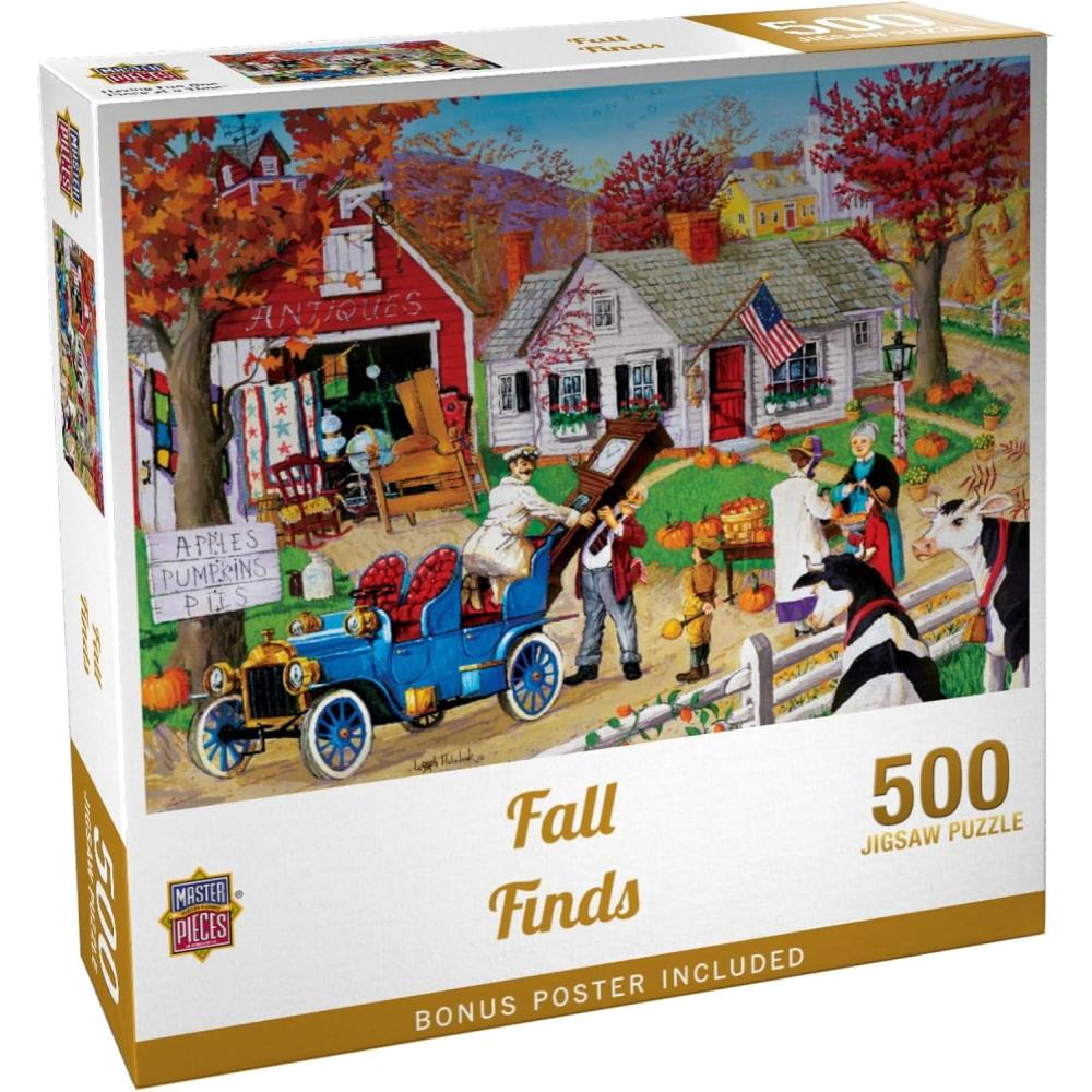 imageMasterPieces 300 Piece EZ Grip Jigsaw Puzzle  Fall Finds  18x24500 Piece