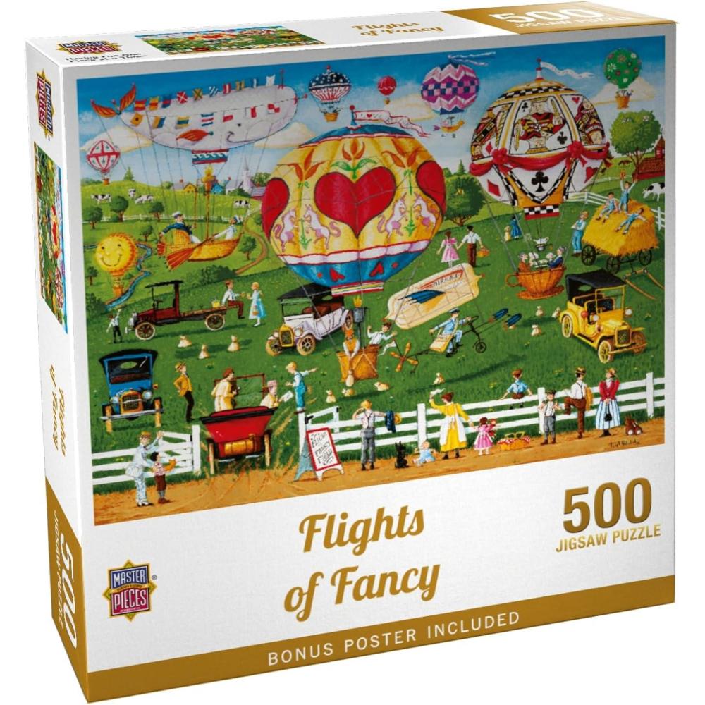 imageMasterPieces 300 Piece EZ Grip Jigsaw Puzzle Flights of Fancy 18x24500 Piece