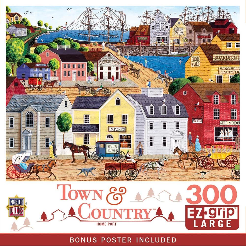 imageMasterPieces 300 Piece EZ Grip Jigsaw Puzzle  Home Port  18x24300 Piece