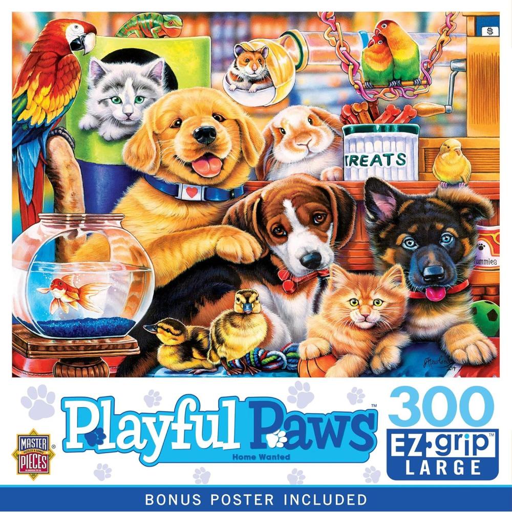 imageMasterPieces 300 Piece EZ Grip Jigsaw Puzzle  Home Wanted  18x24300 Piece