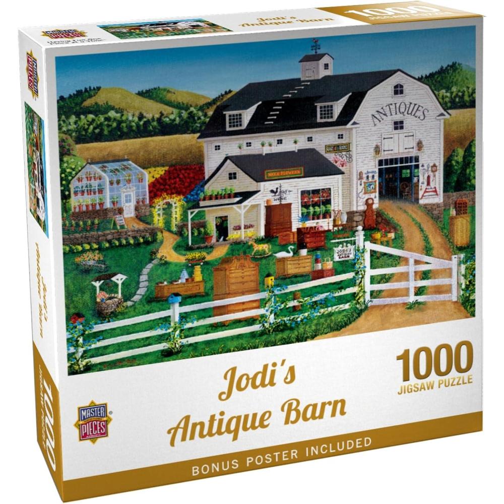 imageMasterPieces 300 Piece EZ Grip Jigsaw Puzzle Jodis Antique Barn 18x241000 Piece