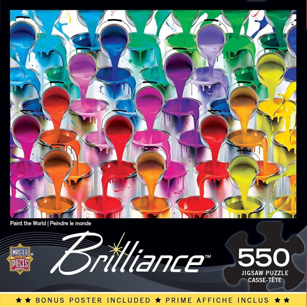imageMasterPieces 550 Piece Jigsaw Puzzle for Adults Family Or Kids Paint The World 18x24
