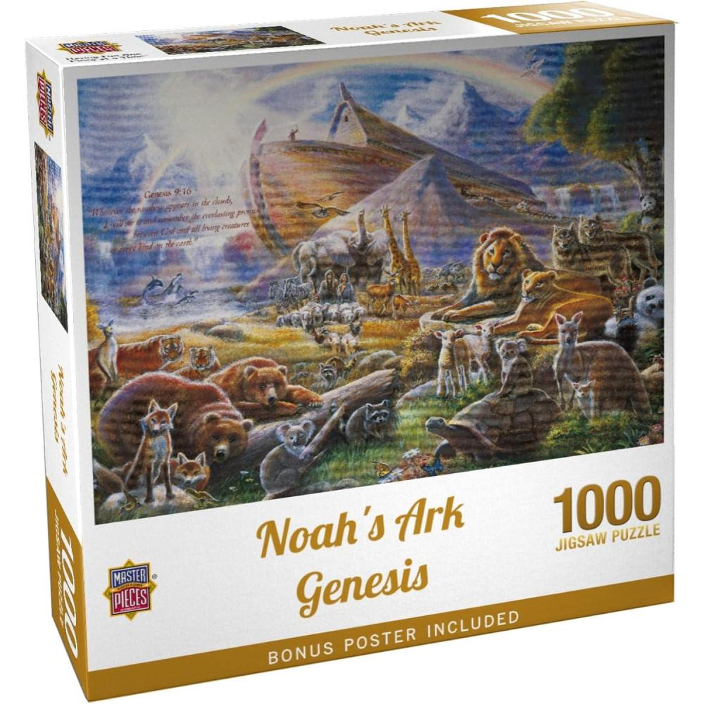 imageMasterPieces 550 Piece Jigsaw Puzzle for Adults Family Or Youth Noahs Ark 18x241000 Piece