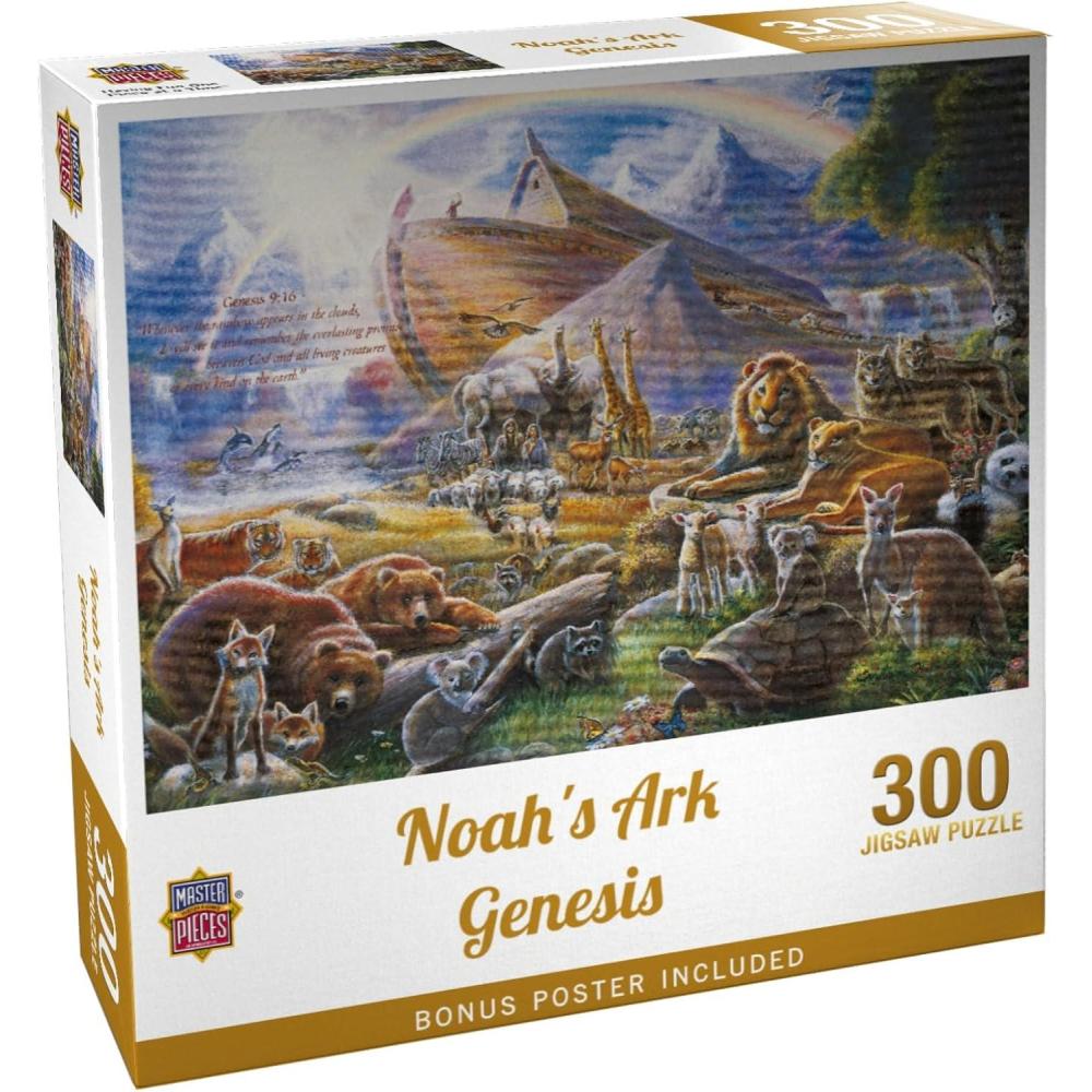imageMasterPieces 550 Piece Jigsaw Puzzle for Adults Family Or Youth Noahs Ark 18x24300 Piece