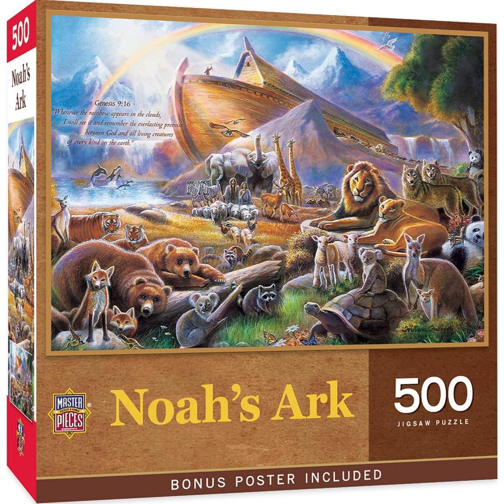 imageMasterPieces 550 Piece Jigsaw Puzzle for Adults Family Or Youth Noahs Ark 18x24550 Piece
