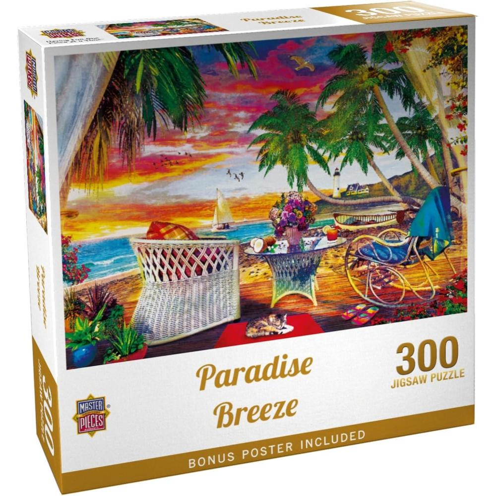 imageMasterPieces 550 Piece Jigsaw Puzzle for Adults Family Or Youth Paradise Breeze 18x24300 Piece