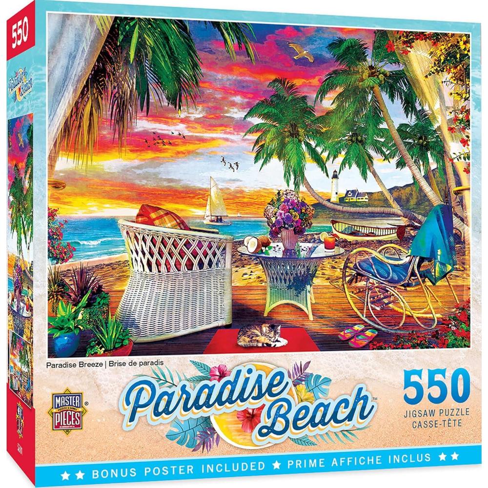 imageMasterPieces 550 Piece Jigsaw Puzzle for Adults Family Or Youth  Paradise Breeze  18x24550 Piece