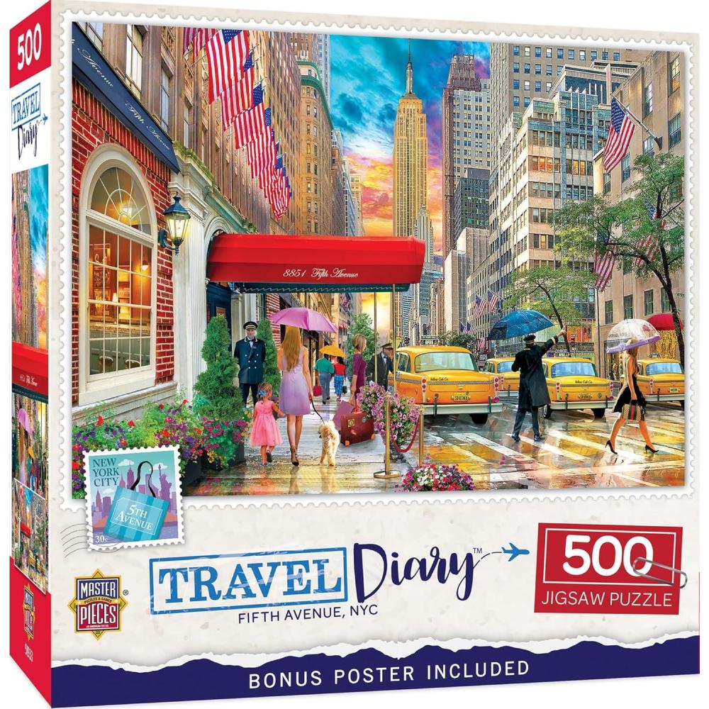 imageMasterPieces 550 Piece Jigsaw Puzzle for Adults Family Or Youth Venice 18x24Fifth Avenue NYC