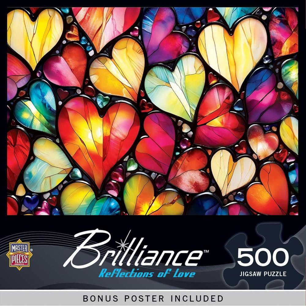 imageMasterPieces 550 Piece Jigsaw Puzzle for Adults and Family  Fall Frenzy  18x24Reflections of Love