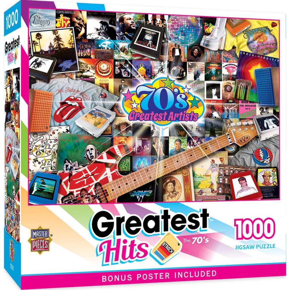 imageMasterPieces Greatest Hits  70s 1000pc Puzzle70s Greatest Artists