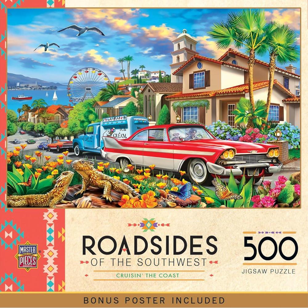imageMasterPieces Roadsides of The Southwest Into The Valley 550pc PuzzleCruisin the Coast